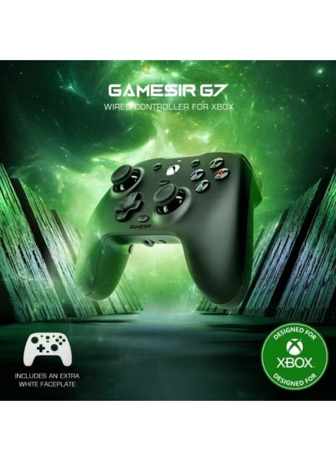 General - Classic Gamepad GameSir G7 Wired Gaming Controller for Xbox Series X/S, Xbox One, Windows 10/11 Mappable Buttons with Hall Effect Joysticks/Hall Trigger, 3.5mm Audio Jack Swappable Faceplates - Image 1