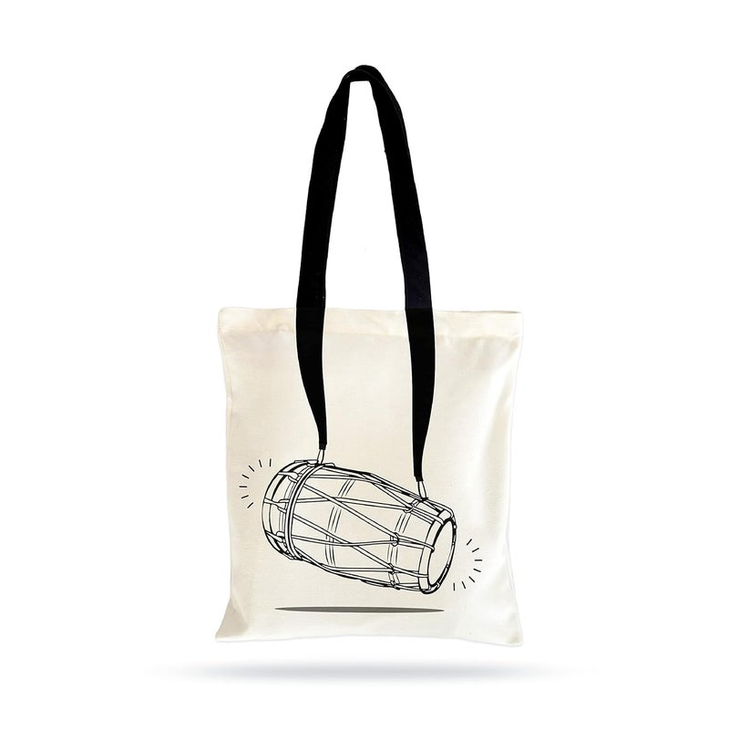 Ecotribe Fashionable Design Tote Bags Women Shoulder Bag-Printed Silhoutte Cotton Bag-Zipper-Ecofriendly Travel Bag-Pack of 2 - Image 3