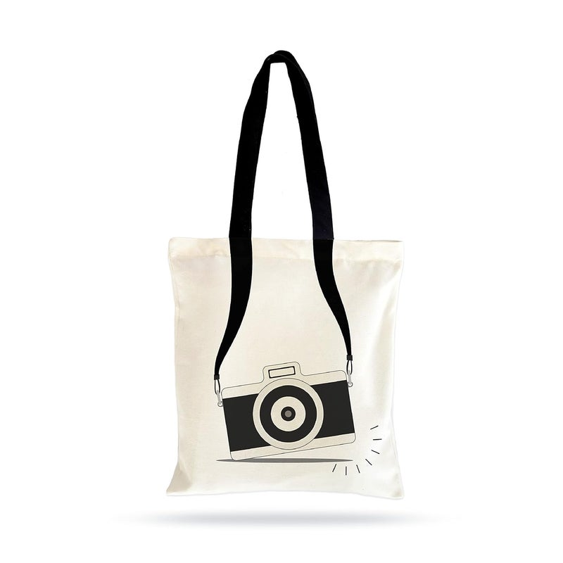 Ecotribe Fashionable Design Tote Bags Women Shoulder Bag-Printed Silhoutte Cotton Bag-Zipper-Ecofriendly Travel Bag-Pack of 2 - Image 2