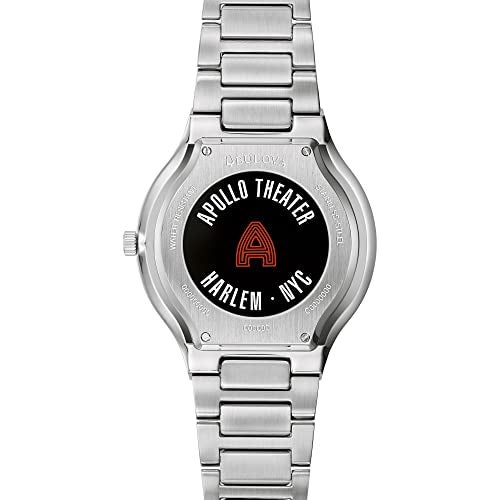 Bulova Special Edition Apollo Theater Quartz Stainless Steel Watch, Edge to Edge Crystal, 43mm - Image 2