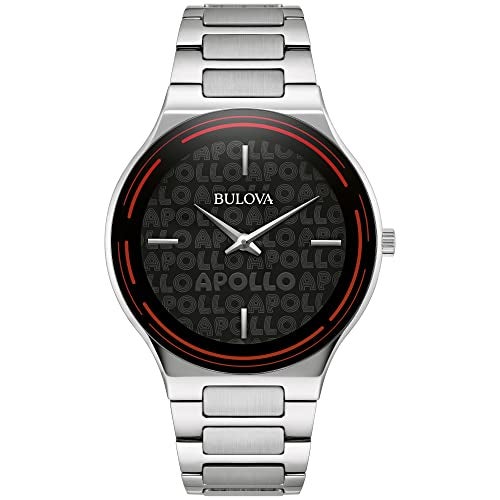 Bulova Special Edition Apollo Theater Quartz Stainless Steel Watch, Edge to Edge Crystal, 43mm - Image 1