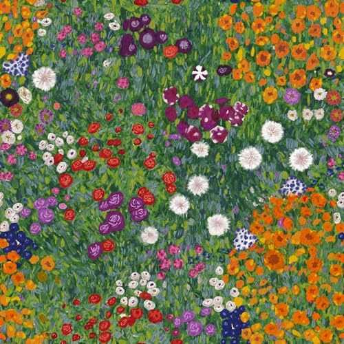 Vintique Wallpaper Peel and Stick Boho Wall Paper Removable Waterproof GreenOrangeRed Contact Paper for Bedroom Bathroom Home Wall 173 x 2363 - Image 1