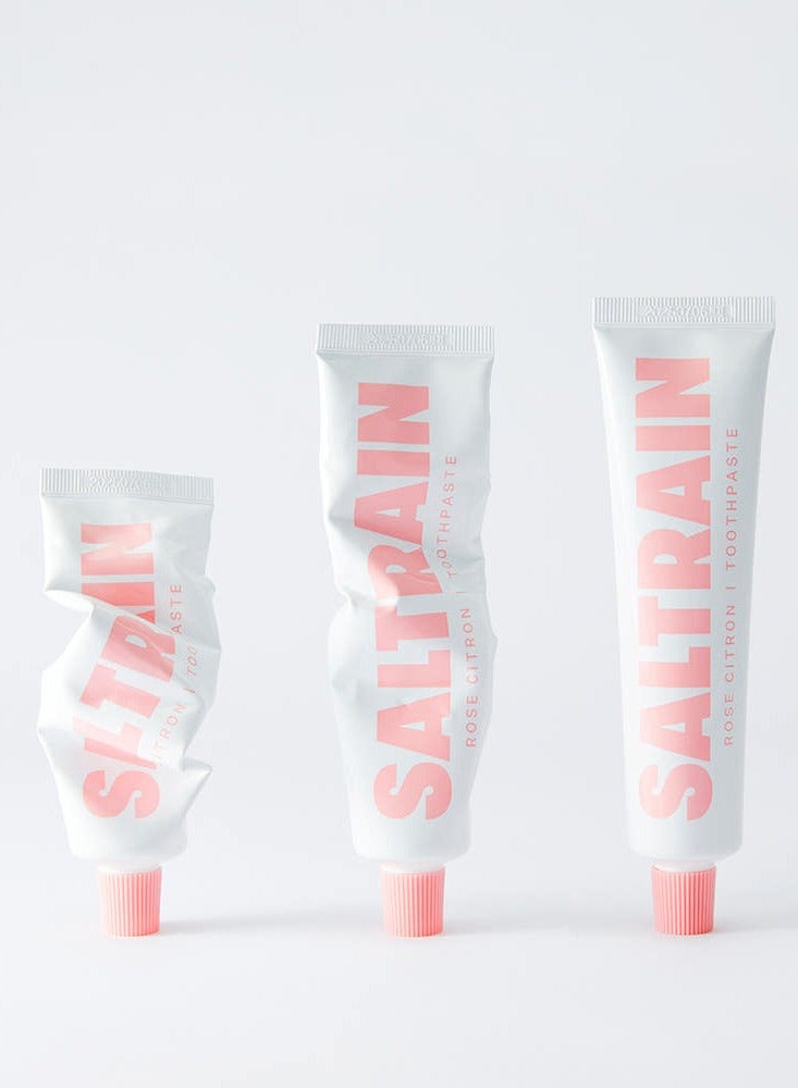 Saltrain Rose Citron Toothpaste – Korean Gray Salt Toothpaste with Rose & Citrus Extracts for Gentle Whitening and Fresh Breath - Image 3