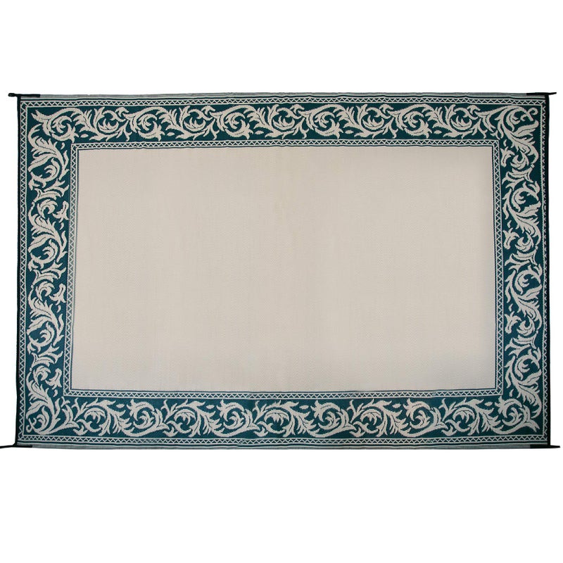 Stylish Camping Ming's Mark RD4 Stylish Camping Reversible Classical Patio Mat - 6' x 9', Green/Beige - Image 4