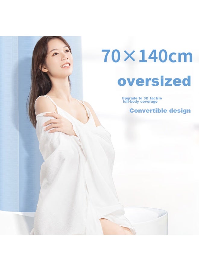 JAJALIN Jajalin Disposable Towel And Bath Towel Travel Toiletry Set [2-piece Set], Portable Face Towels For Business Trips, Hotel Stays - Image 2