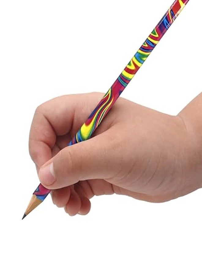 RoseArt Scribble Stuff Fashion Pencil Pack, Rainbow Swirl Edition, Unsharpened, Back To School Pencils, 12 Count - Image 3