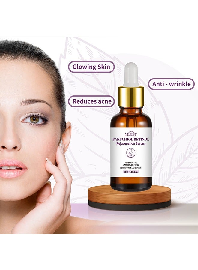 YILEST Bakuchiol Retinol Rejuvenation Serum, Retinol Serum for Wrinkles Retinol Serum Face Serum for All Skin, Retinol Serum Wrinkles for Man&Women 30ml - Image 4