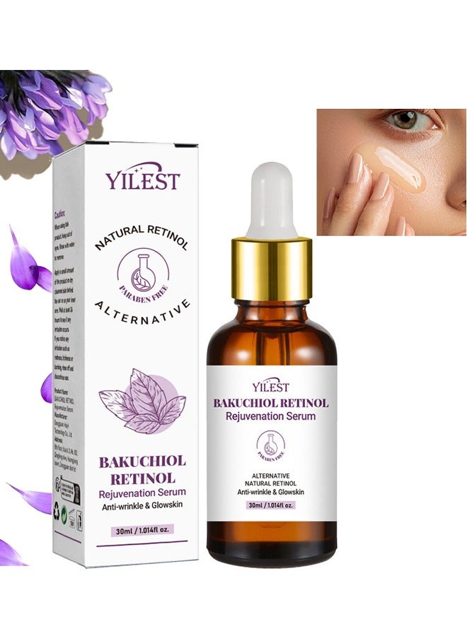YILEST Bakuchiol Retinol Rejuvenation Serum, Retinol Serum for Wrinkles Retinol Serum Face Serum for All Skin, Retinol Serum Wrinkles for Man&Women 30ml - Image 1