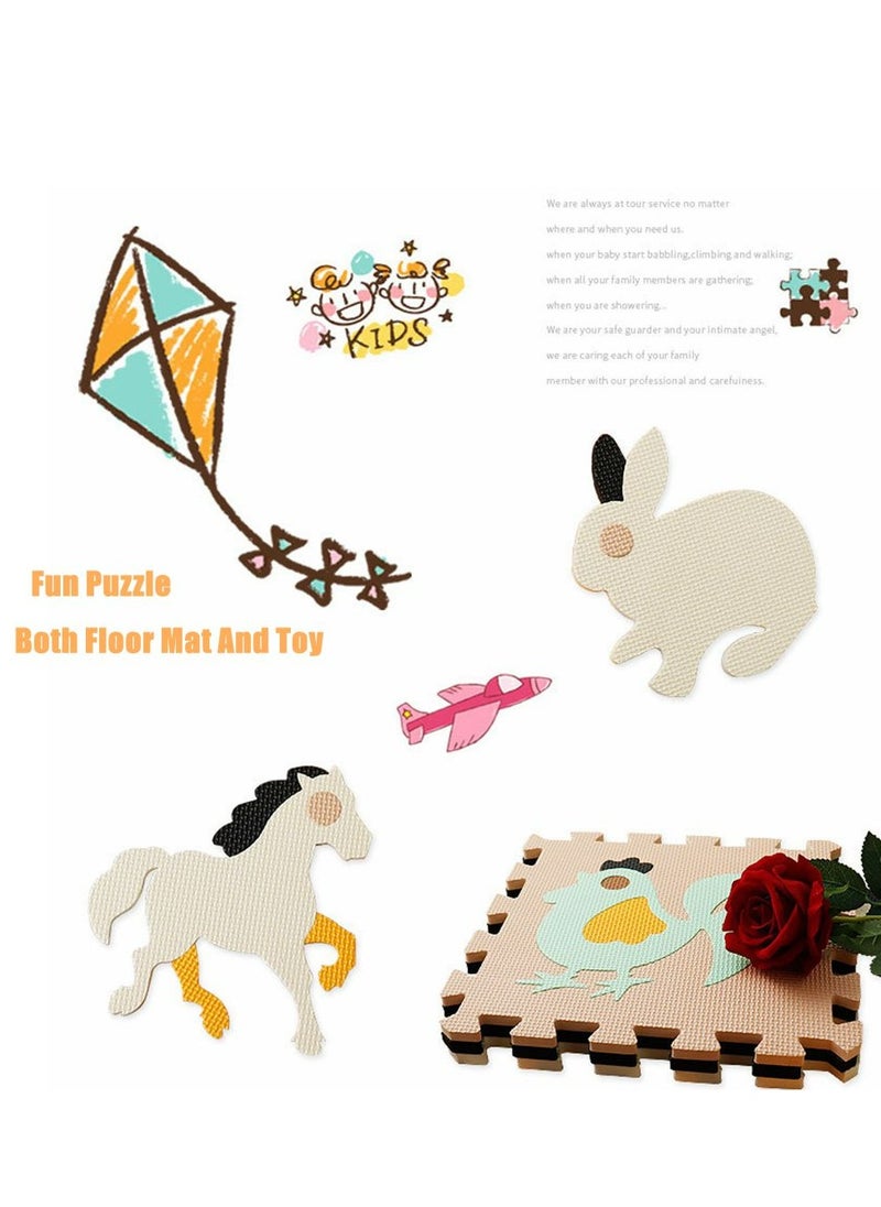 Cool Baby COOLBABY Fun Little Toys Baby Play Mat With Playpen Baby Play Mat EVA Foam Puzzle Mat Set Of 25 Waterproof Baby Crawl Mats For Home Playroom Perfect Toddler Playroom Crawl Play Mat  - Image 4