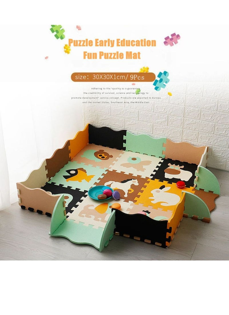 Cool Baby COOLBABY Fun Little Toys Baby Play Mat With Playpen Baby Play Mat EVA Foam Puzzle Mat Set Of 25 Waterproof Baby Crawl Mats For Home Playroom Perfect Toddler Playroom Crawl Play Mat  - Image 2
