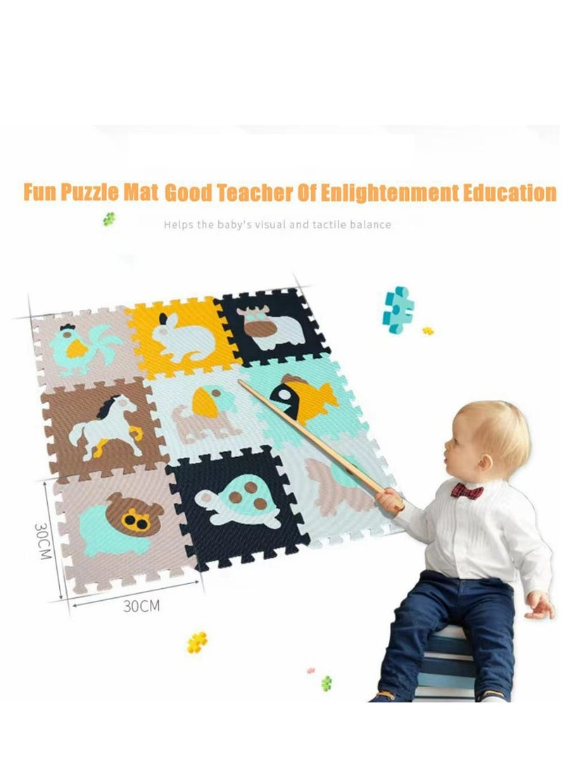 Cool Baby COOLBABY Fun Little Toys Baby Play Mat With Playpen Baby Play Mat EVA Foam Puzzle Mat Set Of 25 Waterproof Baby Crawl Mats For Home Playroom Perfect Toddler Playroom Crawl Play Mat  - Image 5