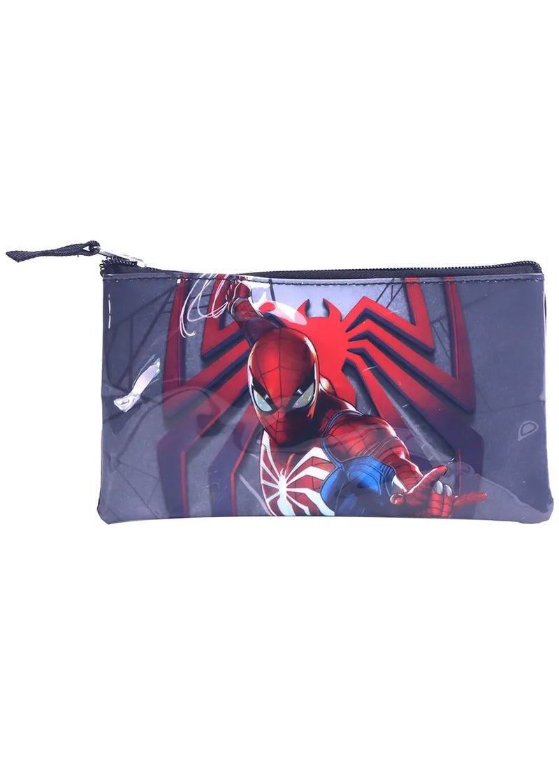 SPIDERMAN Spider-Man School Set of 5: Retractable Trolley Backpack with BPA-Free Water Bottle, Lunch Box, Lunch Bag & Pencil Case  - Image 3