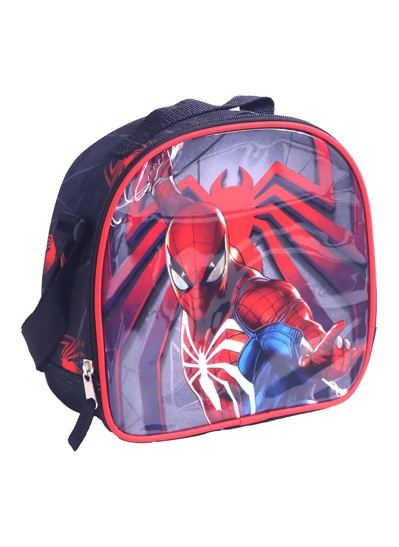 SPIDERMAN Spider-Man School Set of 5: Retractable Trolley Backpack with BPA-Free Water Bottle, Lunch Box, Lunch Bag & Pencil Case  - Image 4