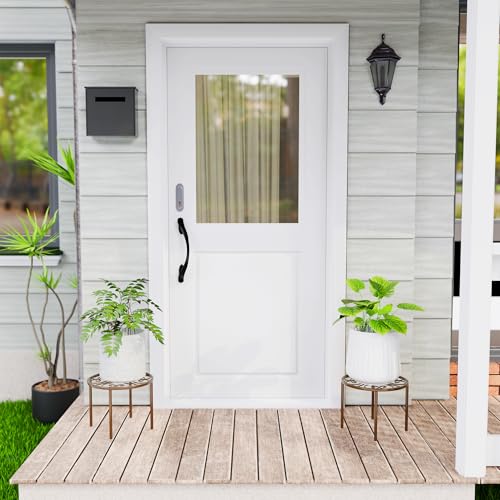 Chinpakden 10.24" Plant Stand Flower Stand - Bronze Plant Holder for Garden Home, Anti-rust Plant Rack for Multiple Plant Indoor or Outdoor. - Image 2