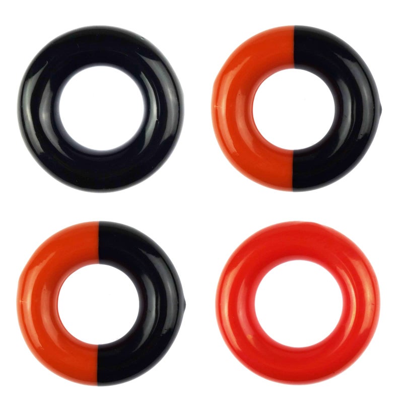 Miokun 4 Pack Golf Club Weights Golf Weight Rings (Red Black Black Mixed Red) - Image 1