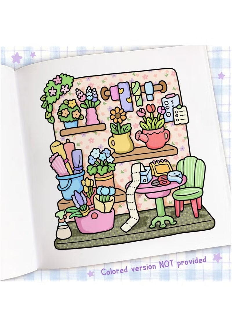 فوز اليوم Cozy Corner: كتاب تلوين لتخفيف التوتر والاسترخاء للبالغين والمراهقين والأطفال | العلاج بالفن الإبداعي مع تصميمات المساحات المريحة | نشاط اليقظة الصديقة للعائلة - Image 4