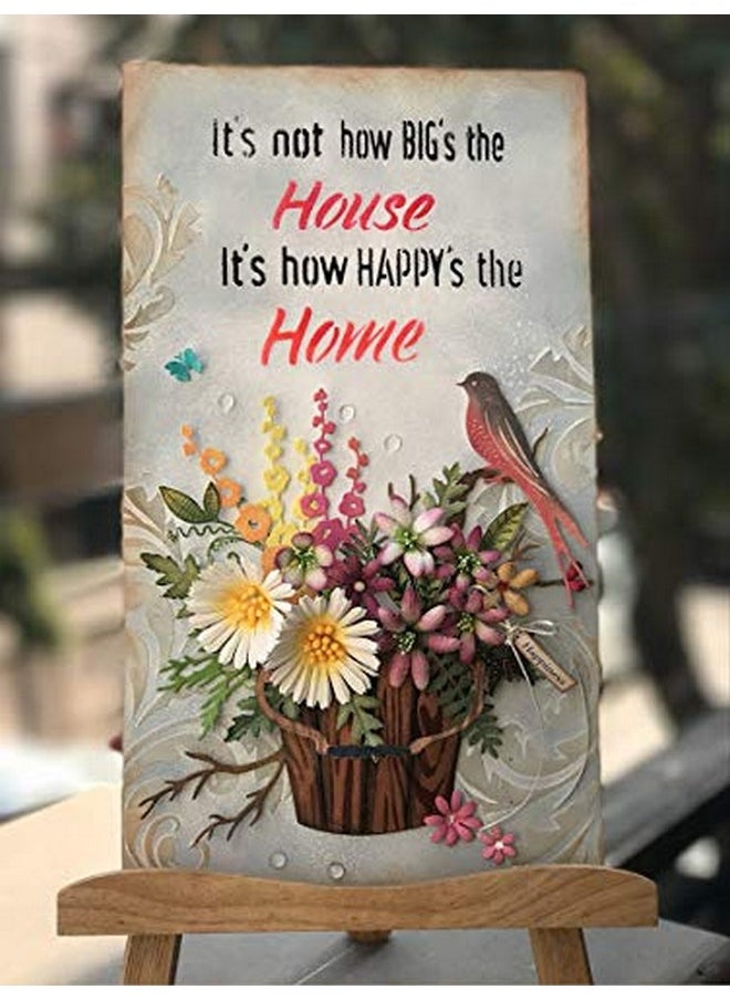 CrafTreat Home Stencils For Painting On Wood Canvas Paper Fabric Floor Wall And Tile Home Quotes Bundle 6Pcs Size: 6X6 Inches Each Reusable Diy Art And Craft Stencils For Home Decor  - Image 3
