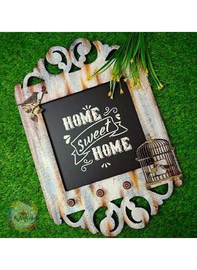 CrafTreat Home Stencils For Painting On Wood Canvas Paper Fabric Floor Wall And Tile Home Quotes Bundle 6Pcs Size: 6X6 Inches Each Reusable Diy Art And Craft Stencils For Home Decor  - Image 2