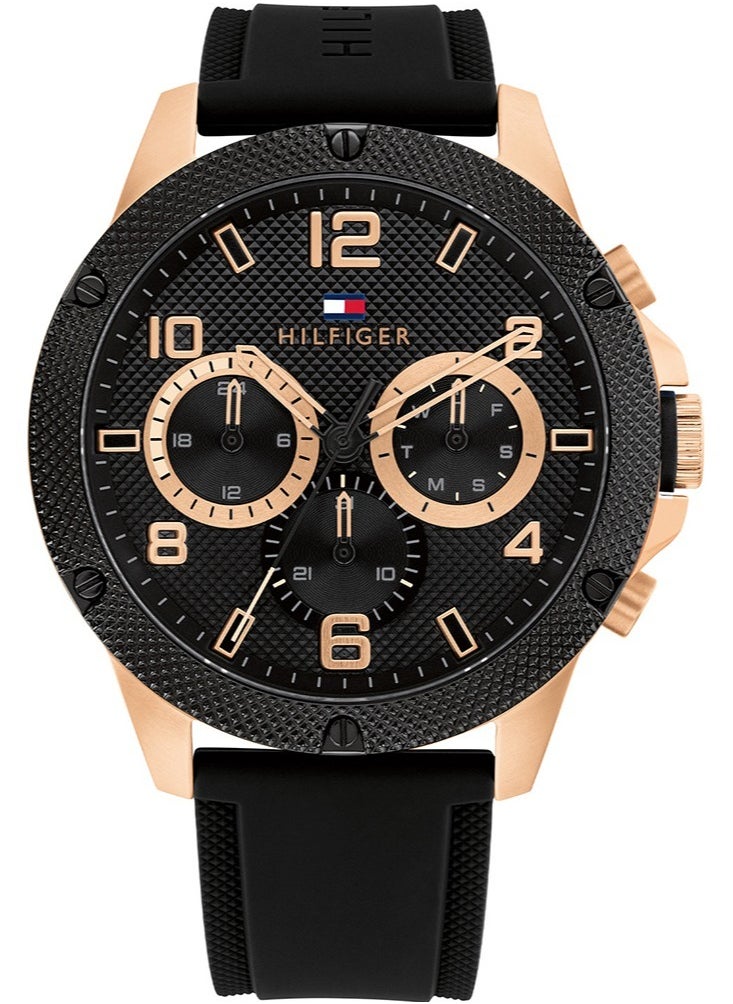 Tommy Hilfiger Plus Men's Silicone Analog Wrist Watch 1792028  - Image 1