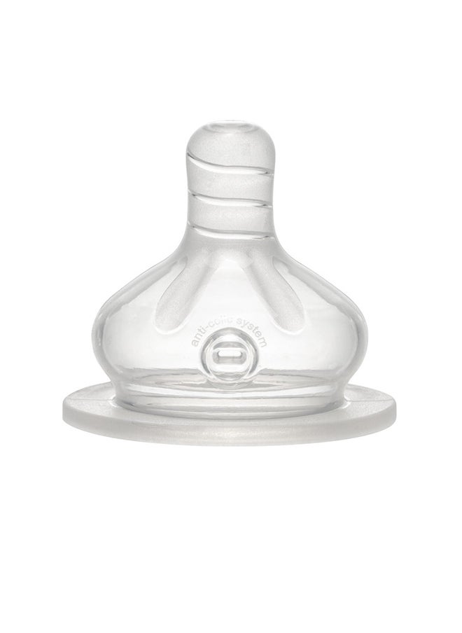 nip Wide Neck Round Teat-M Glass Bottle 0M+, 120ML, Grey  - Image 3