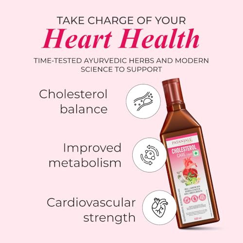 Nutrela Patanjali Cholesterol Care Liquid | Heart Health Supplement with Amla, L-Carnitine & Garlic | Plant-Based & Vegetarian | 500 Ml - Image 3