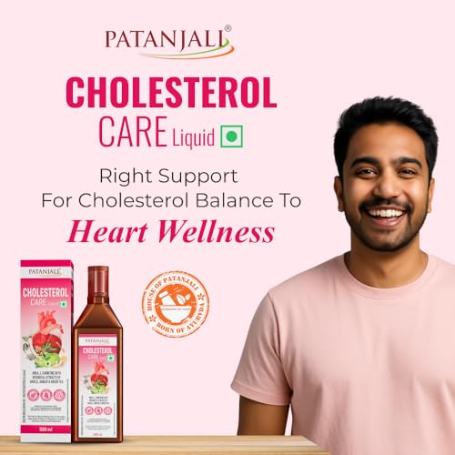 Nutrela Patanjali Cholesterol Care Liquid | Heart Health Supplement with Amla, L-Carnitine & Garlic | Plant-Based & Vegetarian | 500 Ml - Image 2