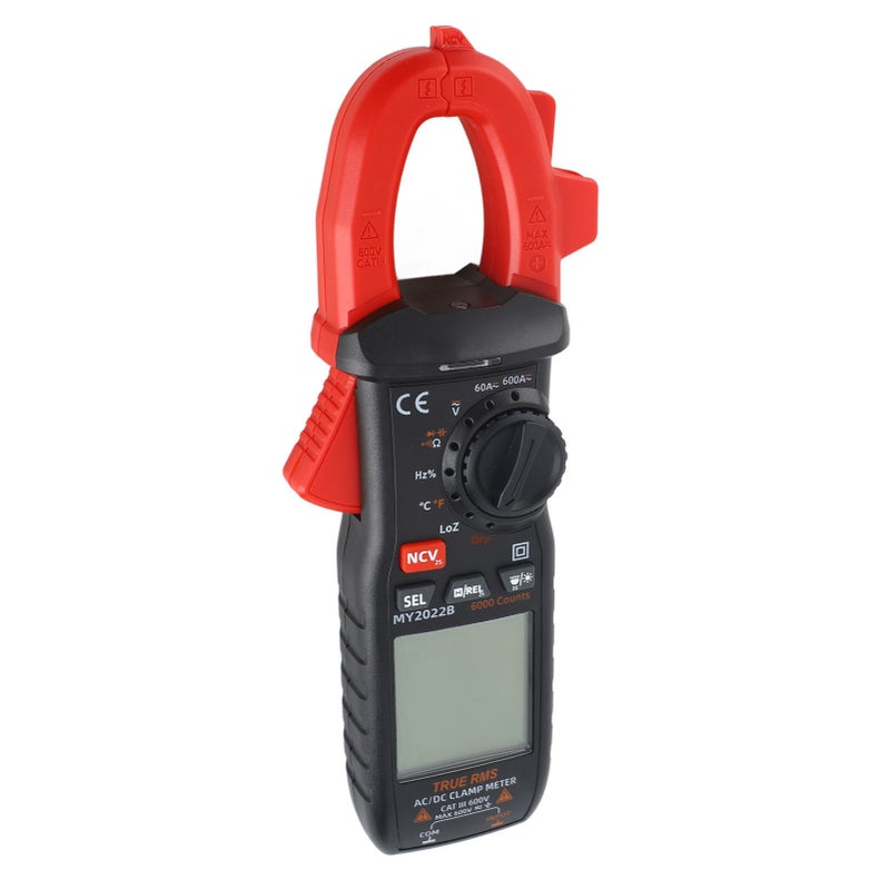 Clamp Meter Digital Display Multimeter Ammeter Voltmeter Tester for AC DC Circuit - Image 3