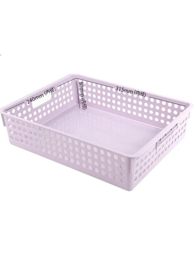 Simaa A4 Morandi File Basket/Document Tray/Organizer/Record Holder, For Financial Documents, Invoices, Receipts, Taro Purple 6347 - Image 1