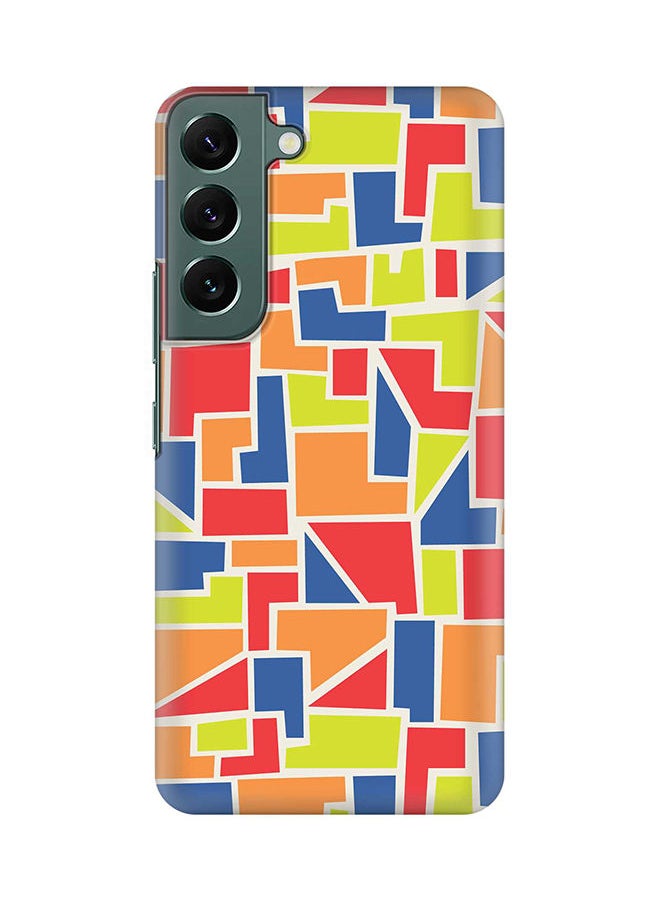 Stylizedd - Case for Samsung Galaxy S22+ 5G Slim Snap Classic Series Shield Matte Finish Print - Color Shapes - Image 1