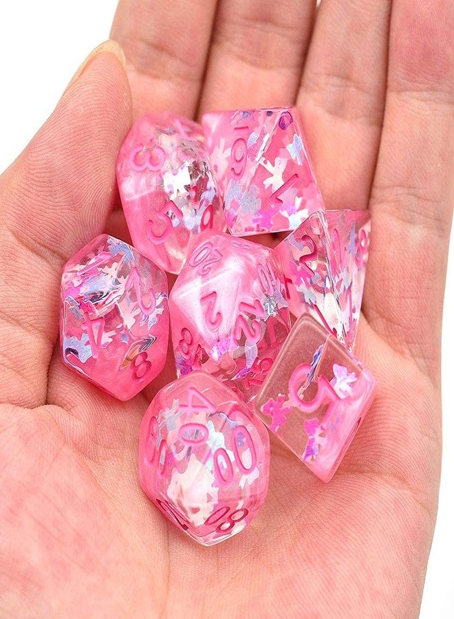 UDIXI Pink DND Dice Set, RPG D&D Polyhedral Dice Set Compatible with Role Playing Game, Board Games - Image 3