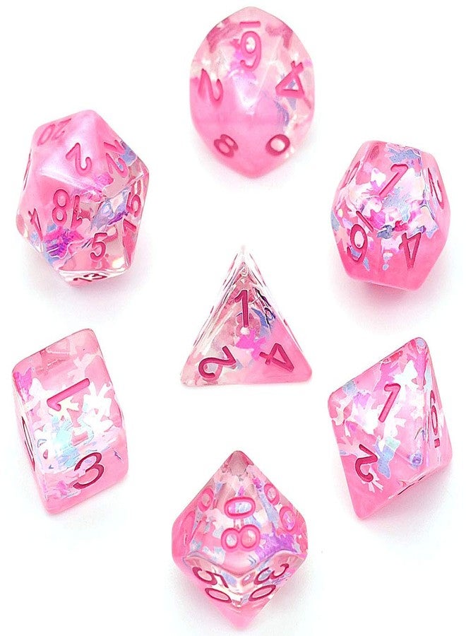 UDIXI Pink DND Dice Set, RPG D&D Polyhedral Dice Set Compatible with Role Playing Game, Board Games - Image 1