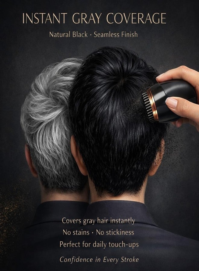 WrapWall New Hair Color Comb Stick, Waterproof and Sweat-Proof Instant Hair Dye Stick Grey Hair Coverage for Men & Women, Easy Application (BLACK) - Image 3