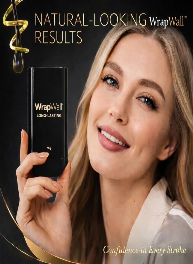 WrapWall New Hair Color Comb Stick, Waterproof and Sweat-Proof Instant Hair Dye Stick Grey Hair Coverage for Men & Women, Easy Application (BLACK) - Image 4