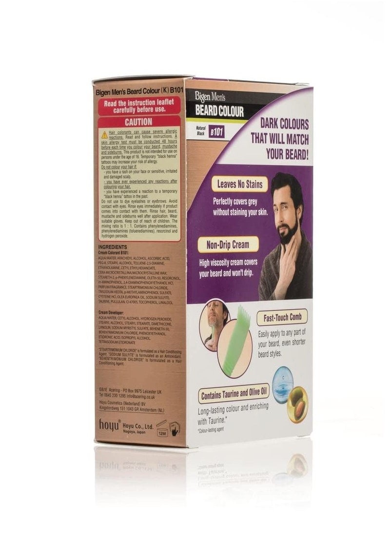 Bigen Bigen Mens Beard Colour Natural Black B101  - Image 4