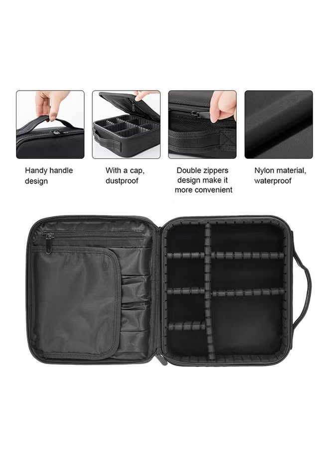 Portable Makeup Bag Black - Image 2