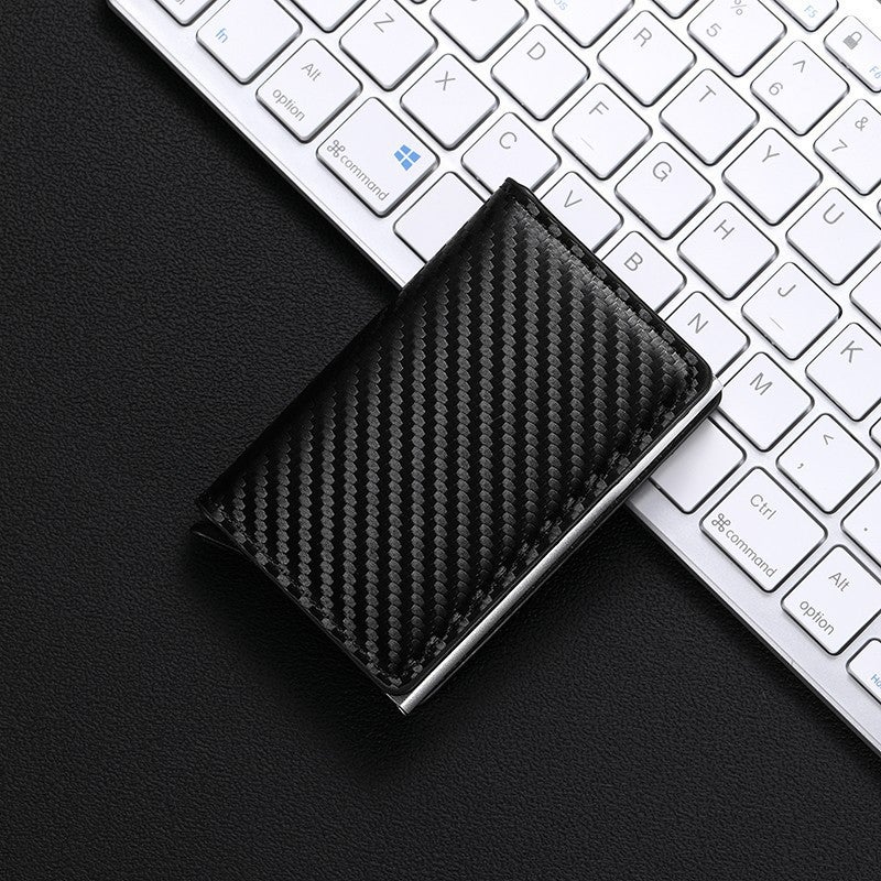 Cross-border anti-theft anti-magnetic metal moving card bag credit card aluminum metal box mens card position silver bag card shrapnel Retro Pickup - Image 5