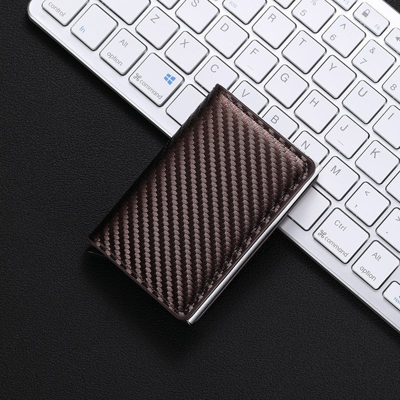 Cross-border anti-theft anti-magnetic metal moving card bag credit card aluminum metal box mens card position silver bag card shrapnel Retro Pickup - Image 4