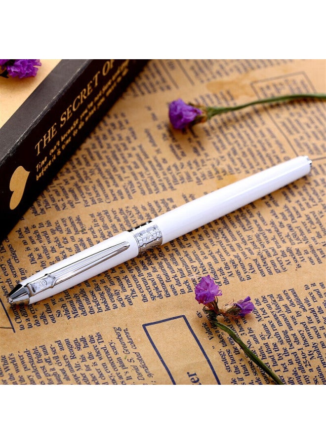 Pimio Pen Signature Pen Student Adult Calligraphy Ink Pen Business Office Graduation Gift 605 Porcelain White - Image 4