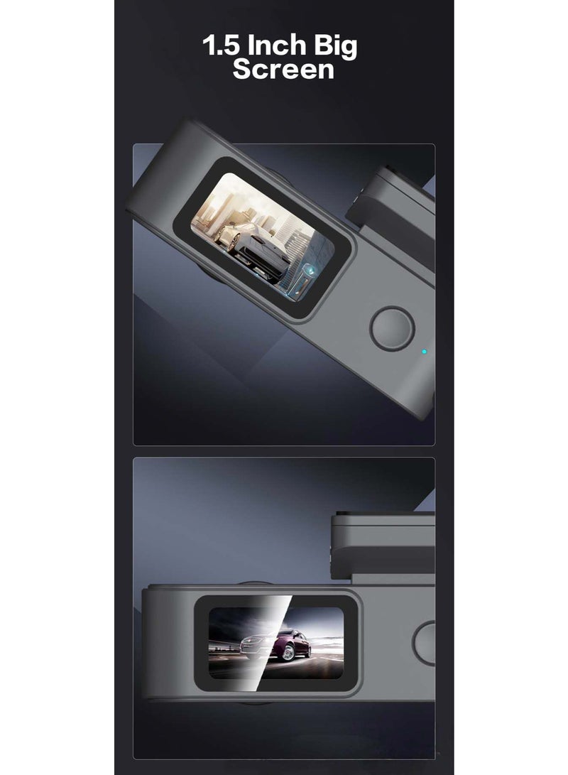 داهوا كاميرا سيارة 4K Dash Cam ثنائية القناة، مستشعرات STARVIS مزدوجة، كاميرا ثلاثية أمامية وخلفية بدقة 4K + 2160 بكسل، تحكم صوتي، رؤية ليلية، نطاق ديناميكي واسع، وضع ركن السيارة على مدار 24 ساعة، شاشة 1.5 بوصة، تطبيق، كاميرا لوحة القيادة للسيارات - Image 3