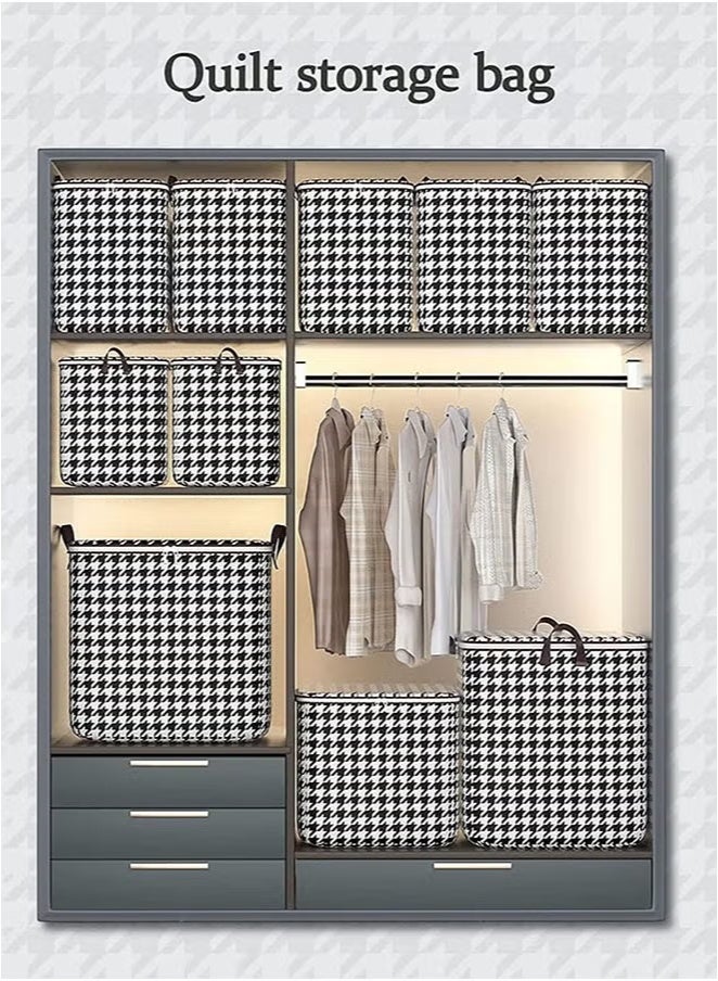 Storage Bags,for Clothes, Blankets, Pillows – Extra Large 50x50x70cm (19.7"x19.7"x27.6") Non-Woven Quilt Storage Bags, Heavy Duty, Eco-Friendly, Double Zipper, Reinforced Handles, Durable Folding Organizer for Bedding, Household Items, 180L - Image 5