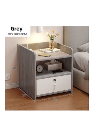 Beside Table Nightstand,Sturdy Wood Nightstand With Storage Drawer And Shelf,Modern End Table Bedside Table For Bedroom,Dorm,Small Spaces,Gray White - pzsku/Z521F19DDAF3DBEFE8AC8Z/45/_/1728635892/2a284a24-cfb0-41a4-a7ac-25dee517fecf
