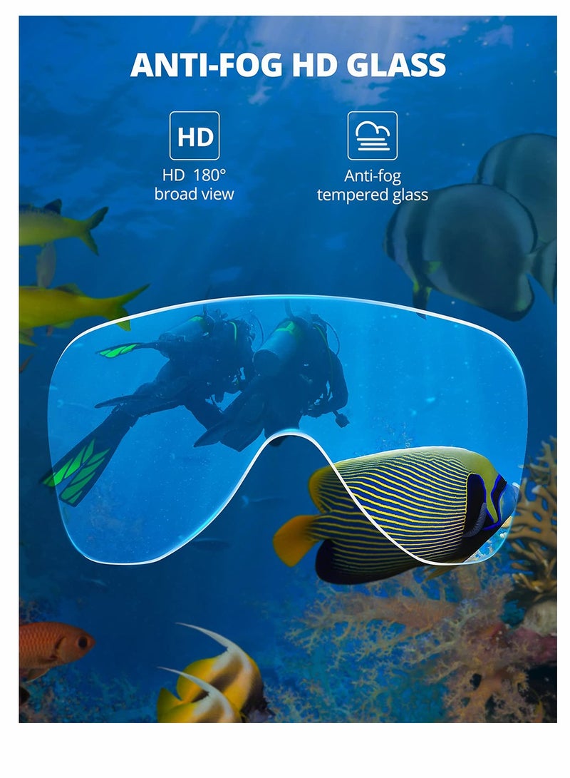 Excefore Snorkel Mask Scuba Mask Anti Fog Anti Leak with Camera Mount Diving Mask Snorkeling Mask for Adults and Young - Image 3