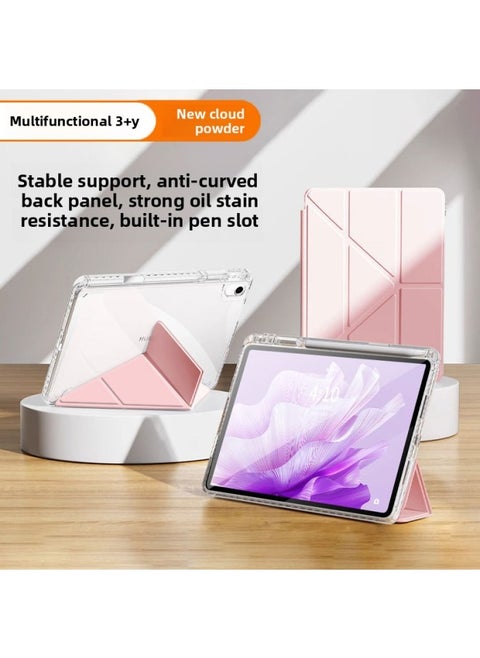 Special For Gomi Air For Huawei Matepad11 Protective Cover 11.5 Inch Flat Panel 2023 Acrylic-Color:3 Plus Y-shaped Versatile [Cloud Powder] Free Stickers-Applicable Models:For Huawei Matepad2023 Model [ 11.5inch ]