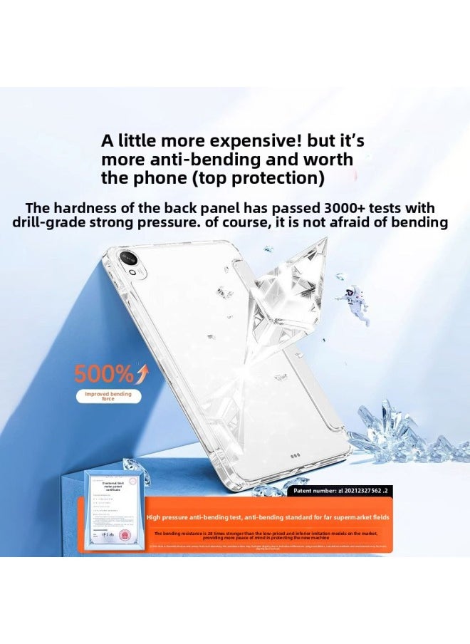 Generic - Special For Gomi Air For Huawei Matepad11 Protective Cover 11.5 Inch Flat Panel 2023 Acrylic-Color:3 Plus Y-shaped Versatile [Cloud Powder] Free Stickers-Applicable Models:For Huawei Matepad2023 Model [ 11.5inch ] - Image 1