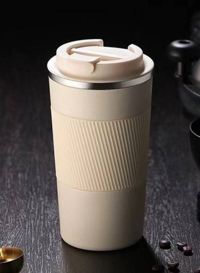 AROAQ 510ml Stainless Steel Coffee Cup Thermal Mug Non-slip Travel Car Insulated Bottle - Image 1