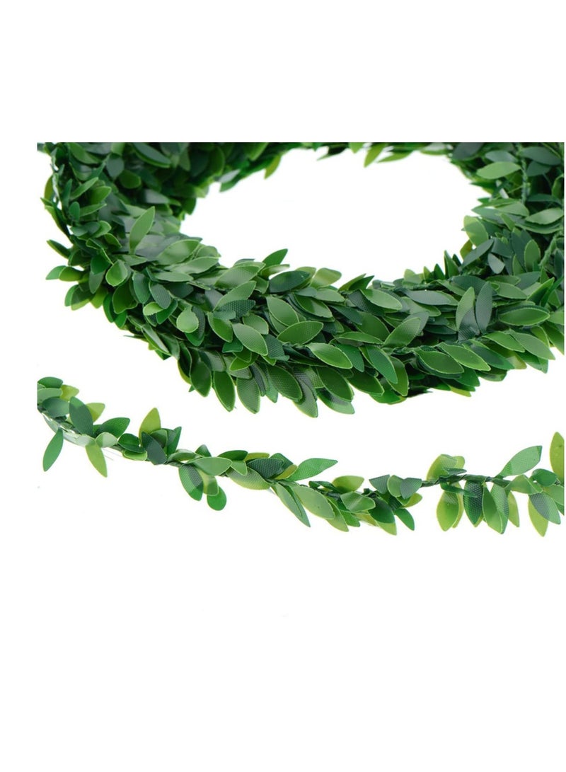 Barakah Artificial Garland Foliage Vines, 3PCS Fake Vines Simulated Ivy Garland Greenery Leaf Garland Plants Vines for Wedding Party Garden Home Kitchen Office Wall Decoration (7.5m, 2cm Leaf) - Image 3