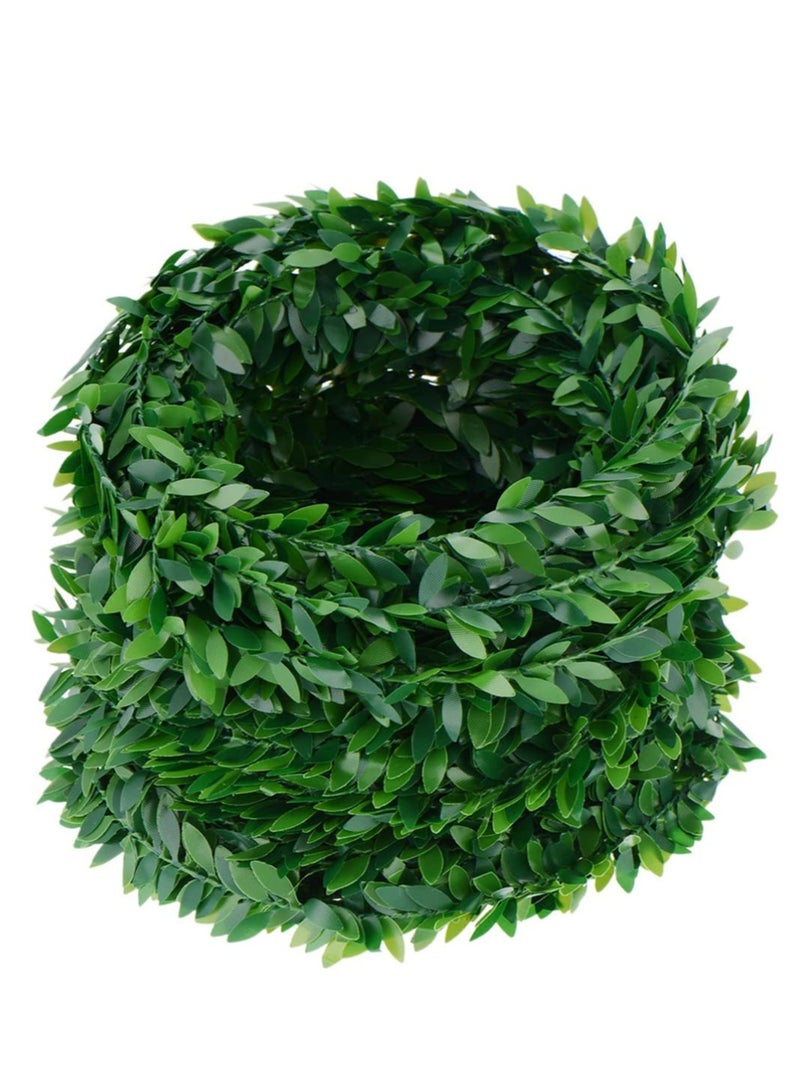 Barakah Artificial Garland Foliage Vines, 3PCS Fake Vines Simulated Ivy Garland Greenery Leaf Garland Plants Vines for Wedding Party Garden Home Kitchen Office Wall Decoration (7.5m, 2cm Leaf) - Image 2
