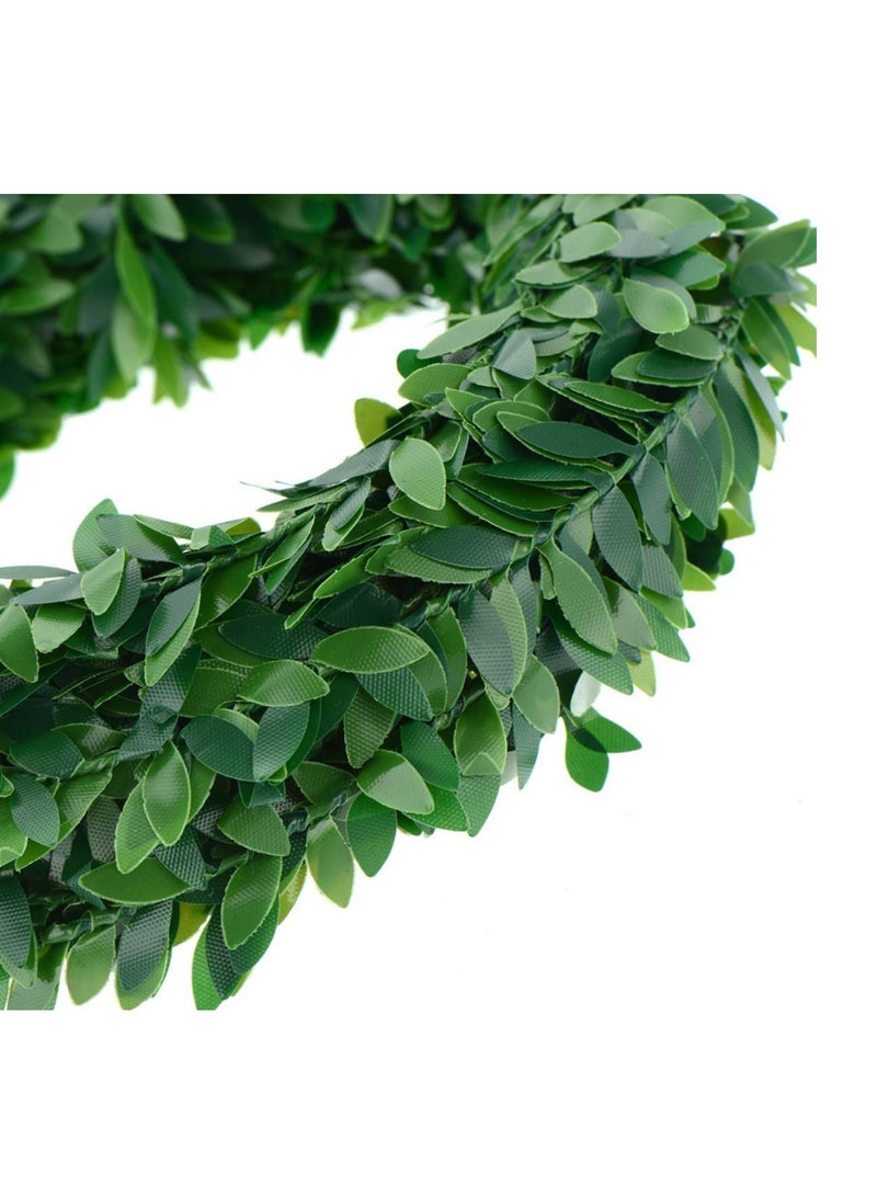 Barakah Artificial Garland Foliage Vines, 3PCS Fake Vines Simulated Ivy Garland Greenery Leaf Garland Plants Vines for Wedding Party Garden Home Kitchen Office Wall Decoration (7.5m, 2cm Leaf) - Image 4