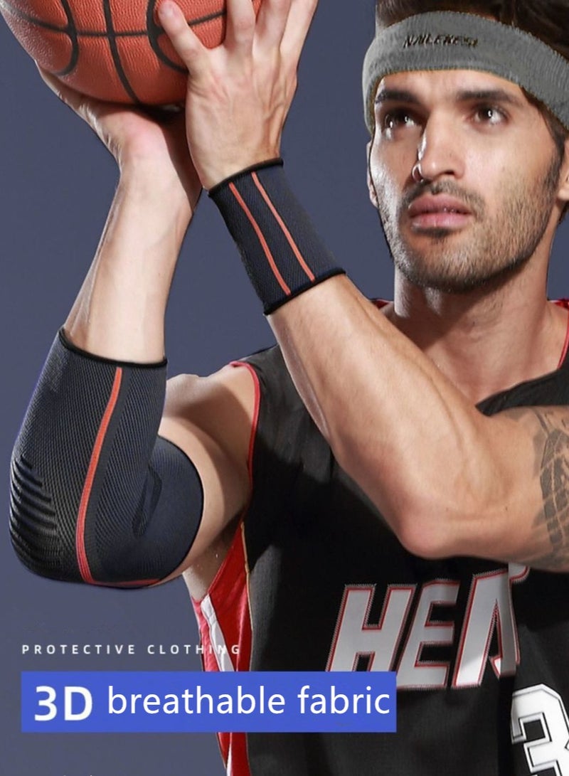 NIBEMINENT 5-Piece Sports Protector Professional Knee Wrist Palm and Ankle Men's Sports Equipment Set For Running, Exercise - Image 2