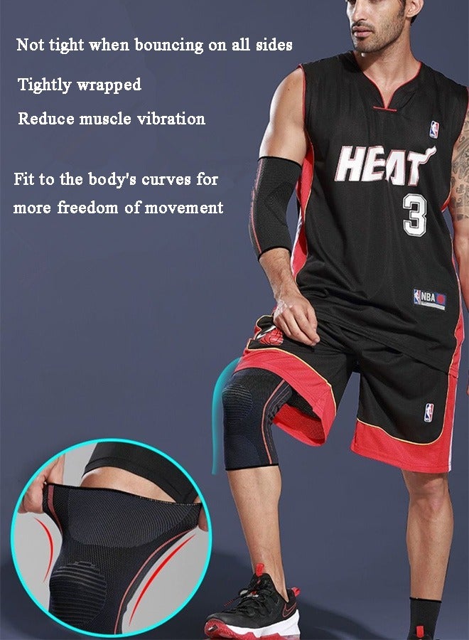 NIBEMINENT 5-Piece Sports Protector Professional Knee Wrist Palm and Ankle Men's Sports Equipment Set For Running, Exercise - Image 4